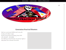 Tablet Screenshot of generationpracticalshooters.com